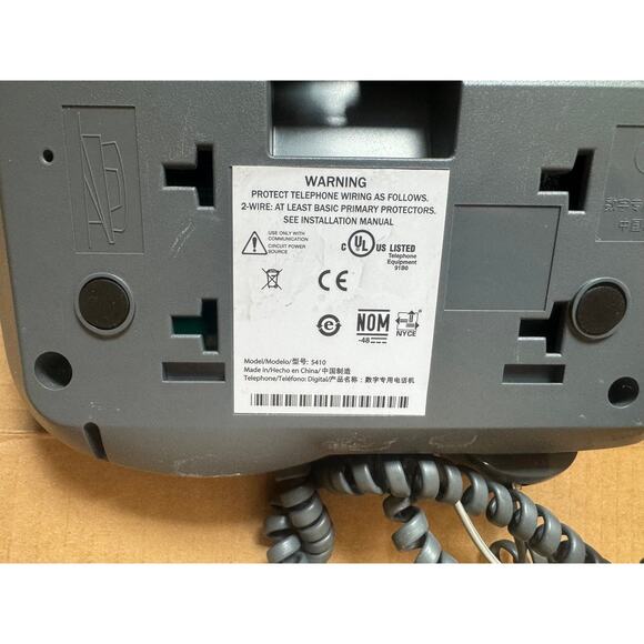 Lot of 5 Avaya 5410 Office Digital Display Desk Phone Telephone VOIP with Stands - Picture 3 of 6